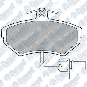 DELPHI LP1631 Fren Balatasi On (119mm) Kablolu Passat 97-